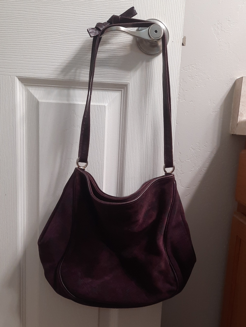 Vintage Bottega Veneta Suade Butterfly Shoulder Bag
